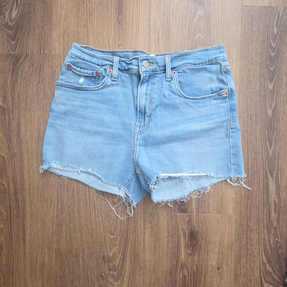 Levi's 501 Original High Rise Cutoff Denim Shorts Size 31